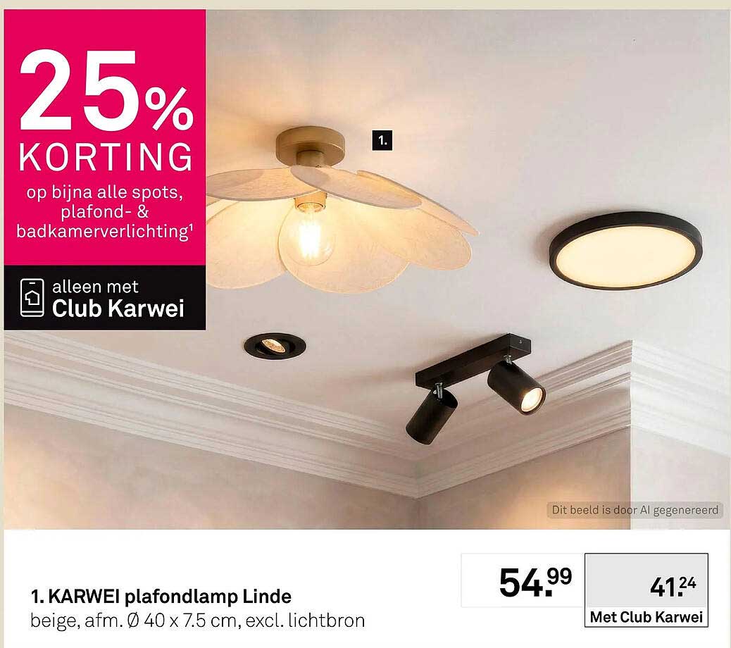 KARWEI plafondlamp Linde