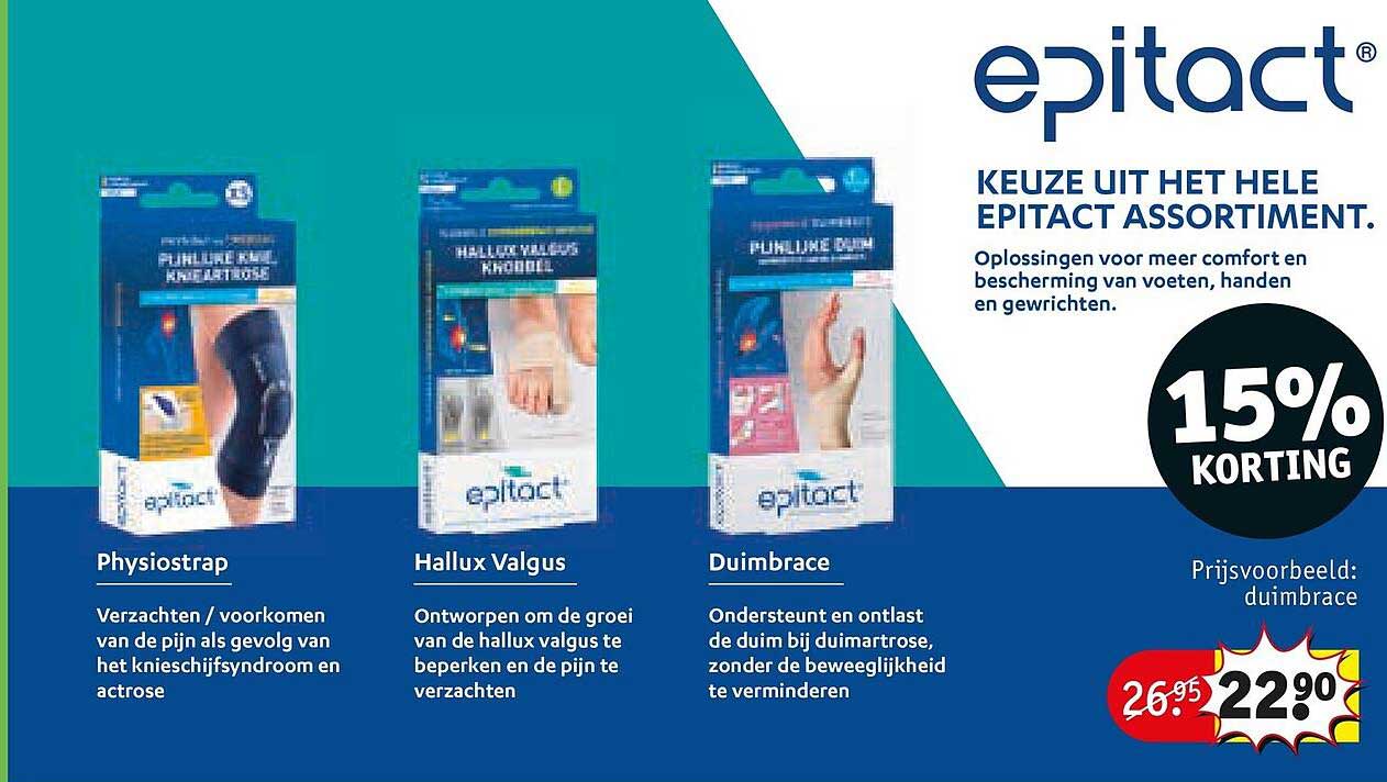 Keuze uit het hele Epitact assortiment