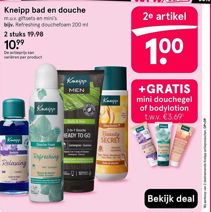 Kneipp bad en douche