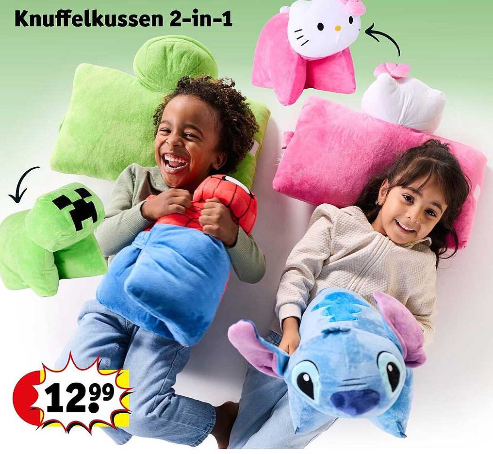 Knuffelkussen 2-in-1