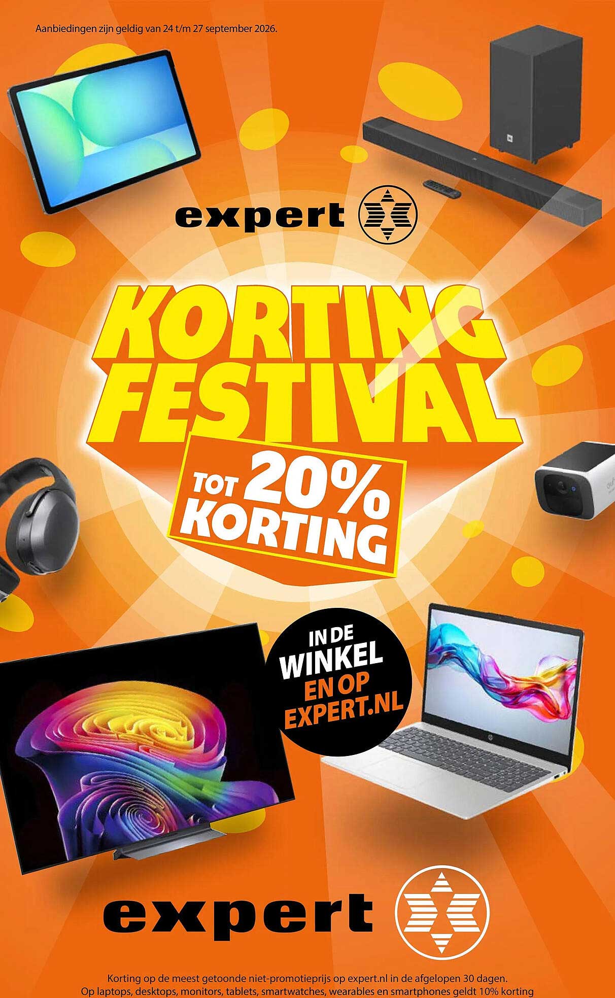 Korting Festival tot 20% korting