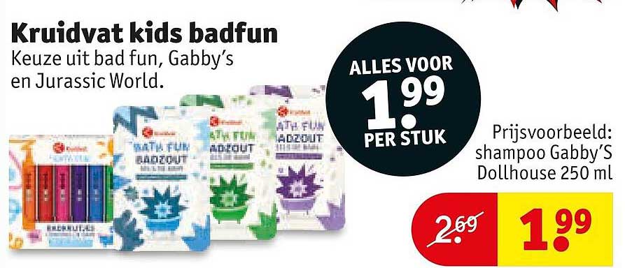 Kruidvat kids badfun