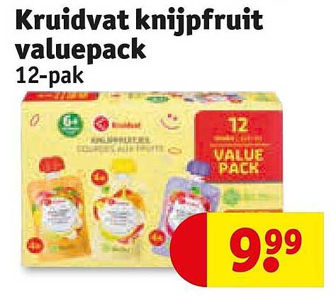 Kruidvat knijpfruit valuepack 12-pak