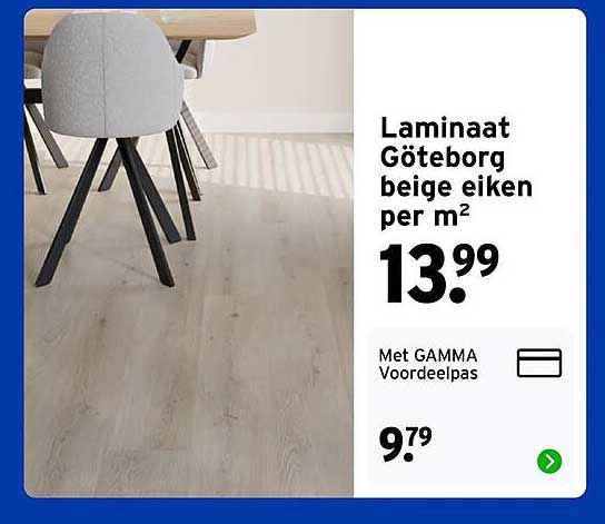 Laminaat Göteborg beige eiken per m²