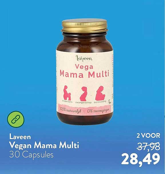 Laveen Vegan Mama Multi 30 Capsules 2 VOOR