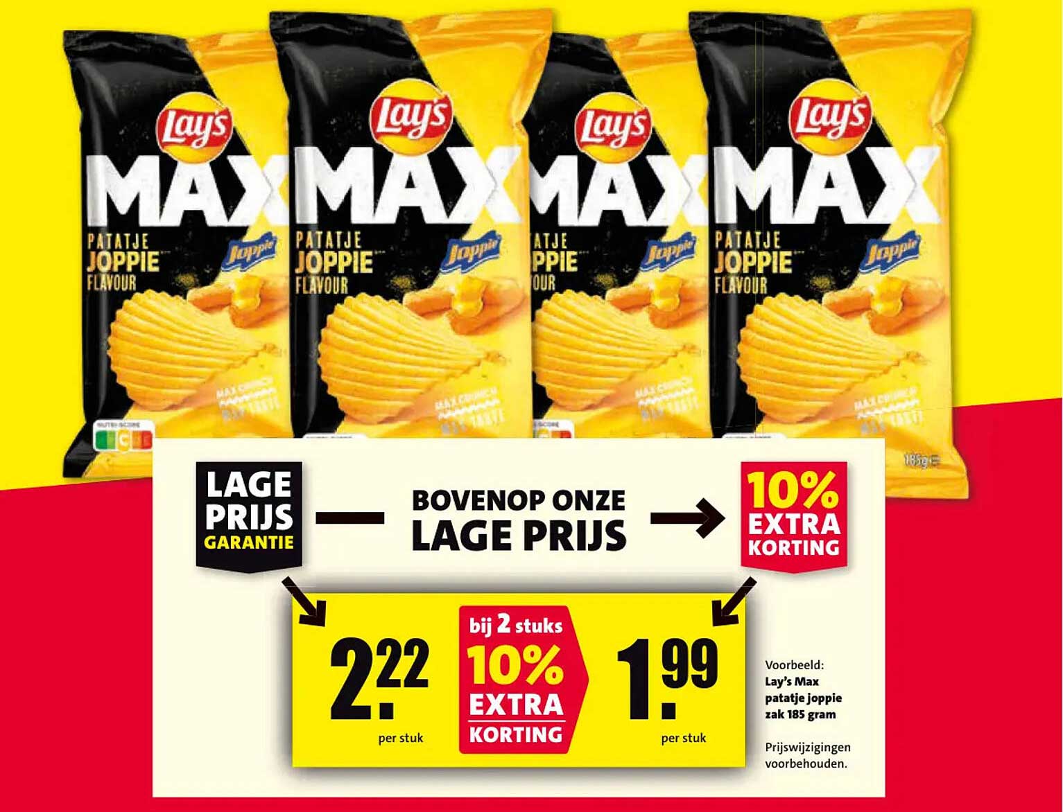 Lay's Max patatje joppie 10% extra korting