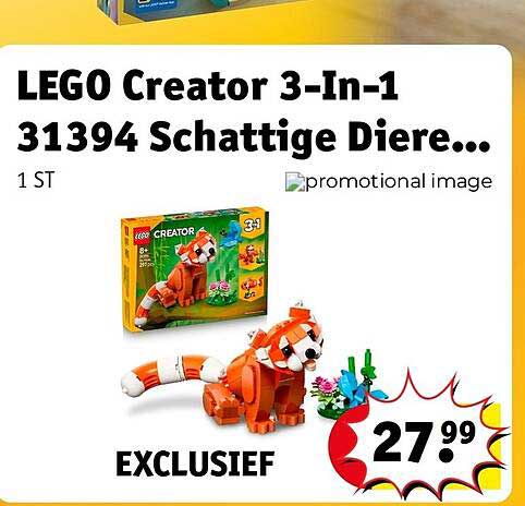 LEGO Creator 3-In-1 31394 Schattige Diere...