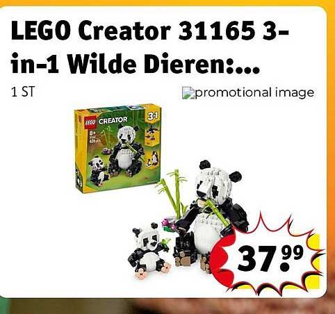 LEGO Creator 31165 3-in-1 Wilde Dieren:...