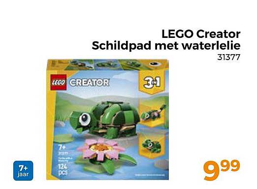 LEGO Creator Schildpad met waterlelie 31377