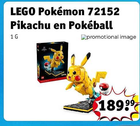 LEGO Pokémon 72152 Pikachu en Pokéball