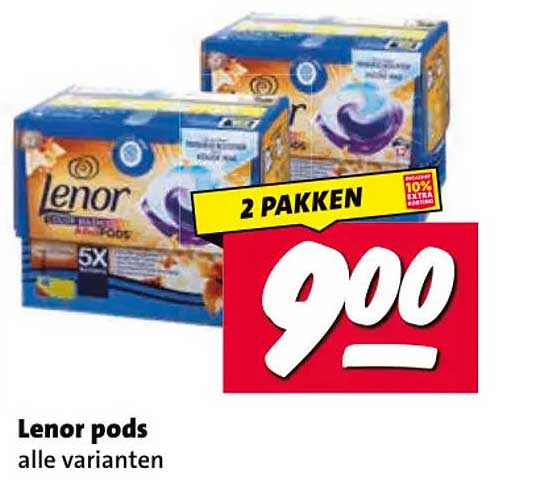 Lenor pods alle varianten 2 PAKKEN