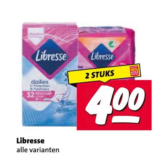 Libresse alle varianten 2 stuks