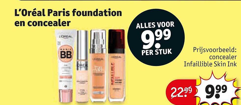 L'Oréal Paris foundation en concealer