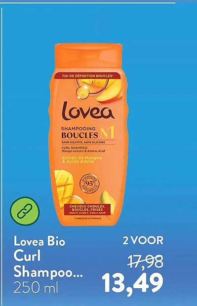Lovea Bio Curl Shampoo... 250 ml 2 VOOR