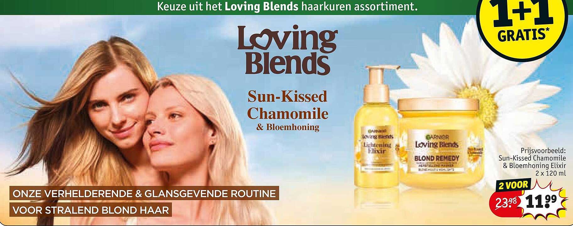 Loving Blends Sun-Kissed Chamomile & Bloemhoning 2 voor 11,99 1+1 gratis