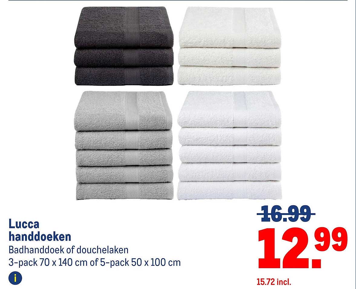 Lucca handdoeken