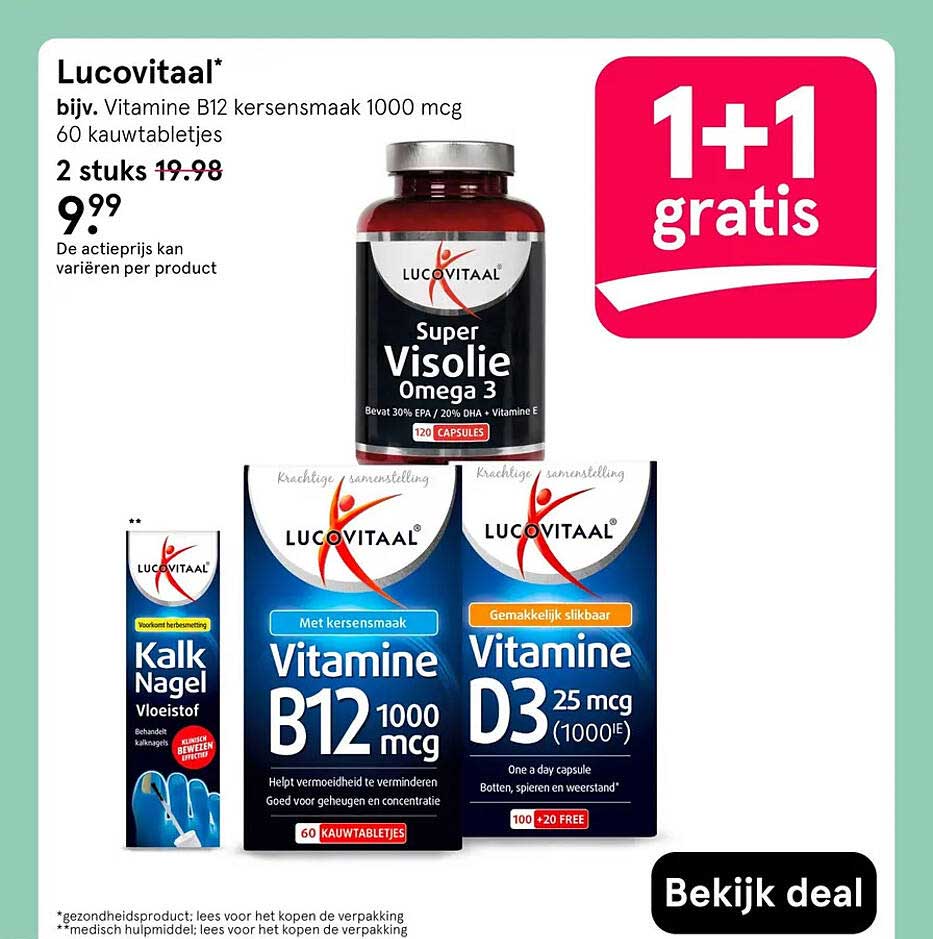 Lucovitaal* 1+1 gratis