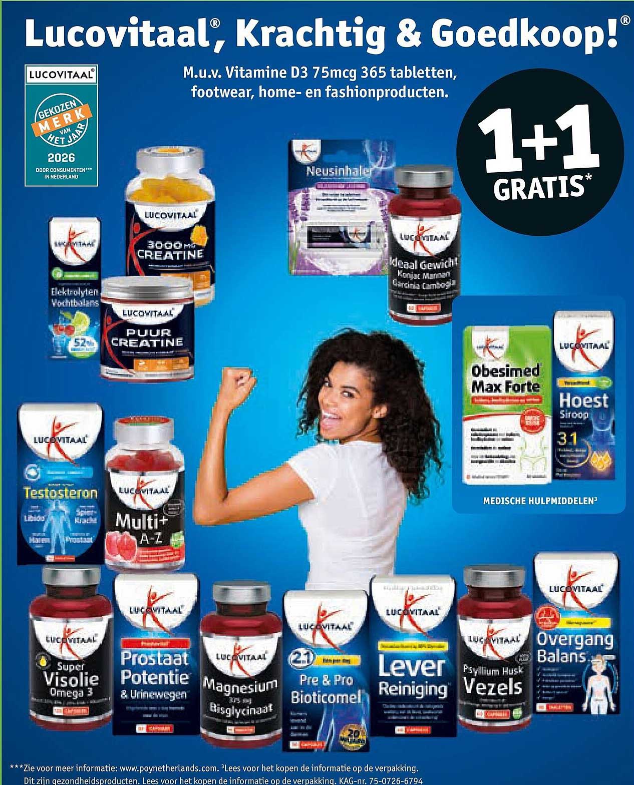 Lucovitaal, Krachtig & Goedkoop! 1+1 gratis