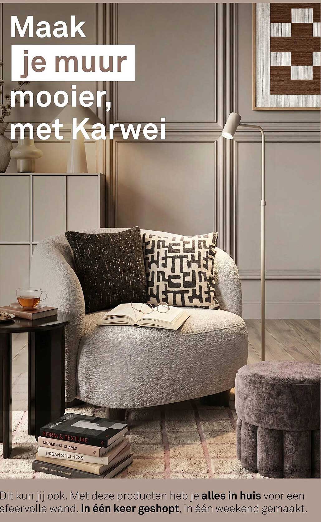 Maak je muur mooier, met Karwei