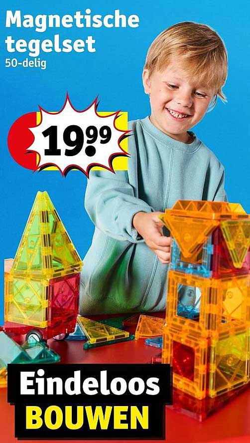 Magnetische tegelset 50-delig