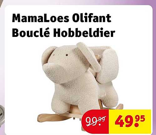 Mamaloes Olifant Bouclé Hobbelier