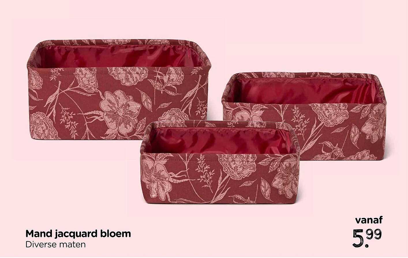 Mand jacquard bloem