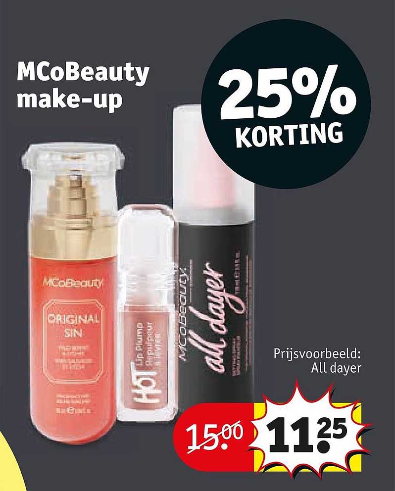 McBeauty make-up 25% korting