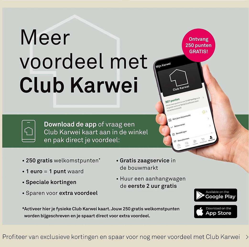 Meer voordeel met Club Karwei