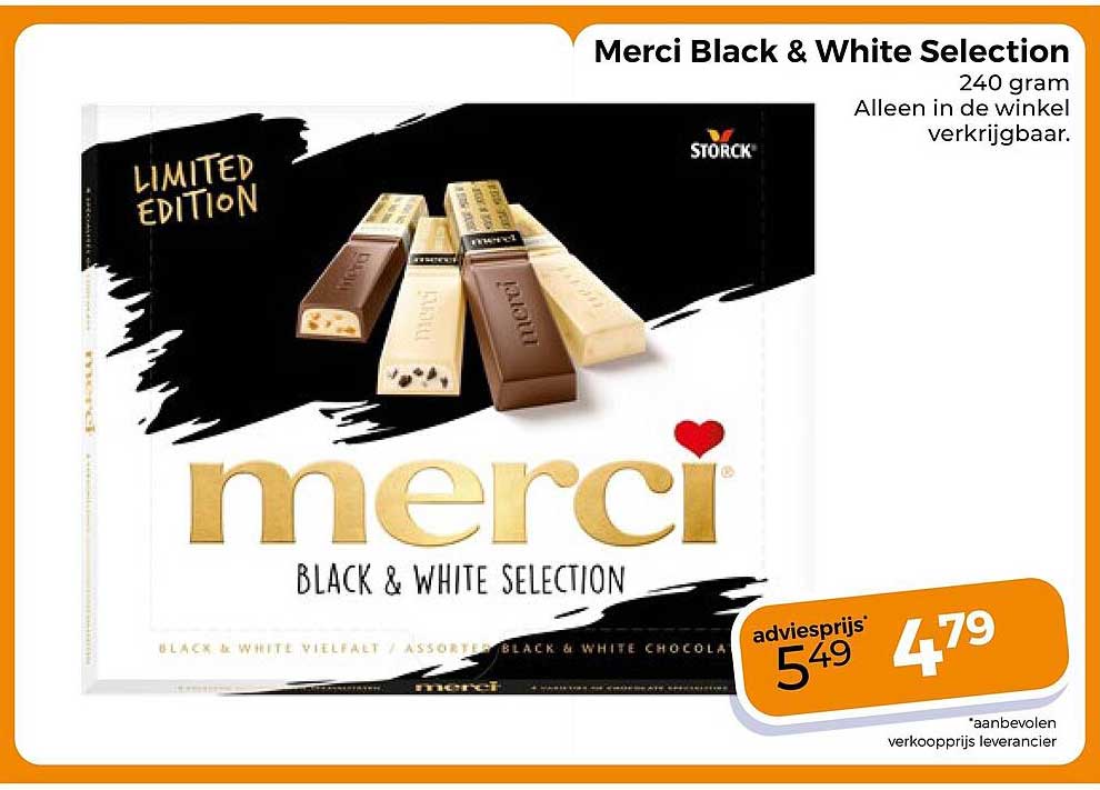 Merci Black & White Selection 240 gram