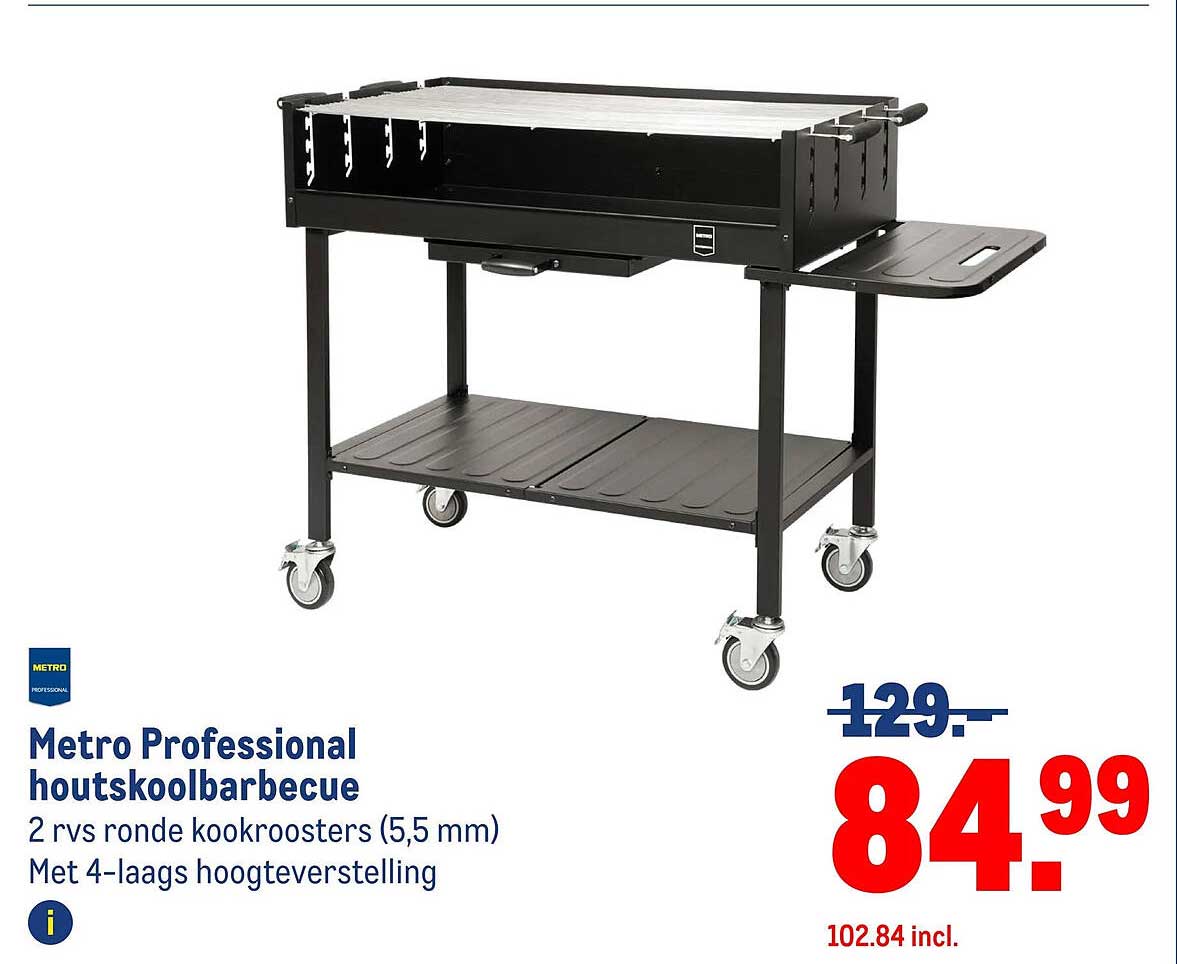Metro Professional houtskoolbarbecue