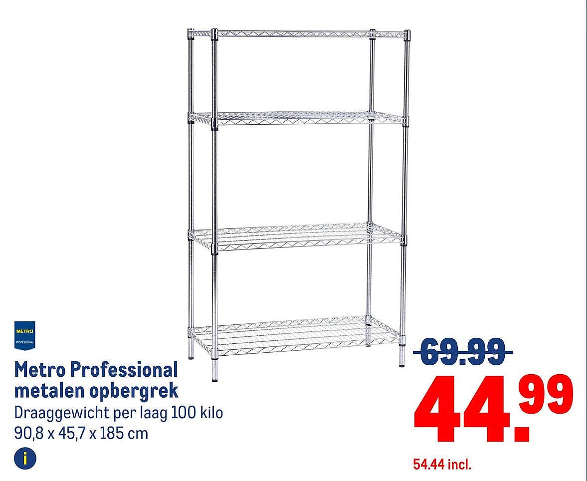 Metro Professional metalen opbergrek