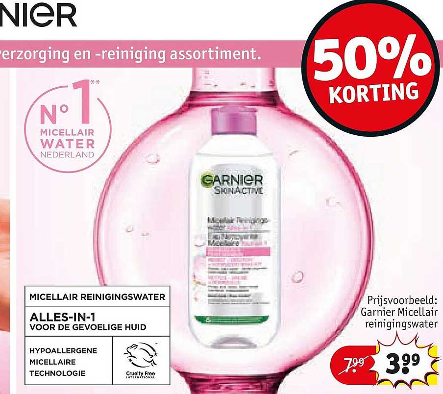 Micellair reinigingswater alles-in-1 voor de gevoelige huid 50% korting