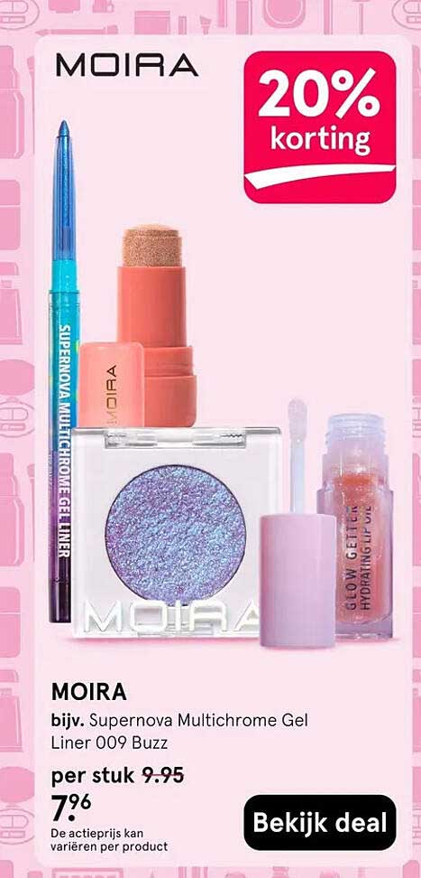 MOIRA bijv. Supernova Multichrome Gel Liner 20% korting