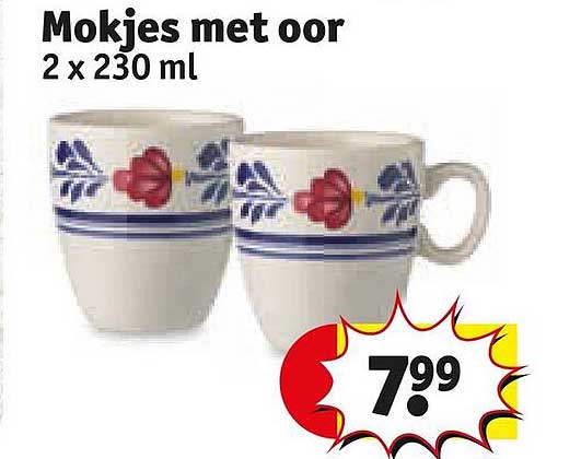 Mokjes met oor 2 x 230 ml