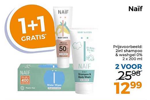 Naïf 1+1 gratis