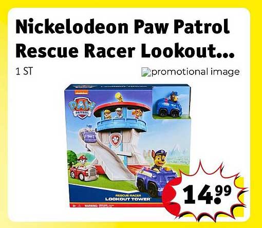 Nickelodeon Paw Patrol Rescue Racer Lookout...