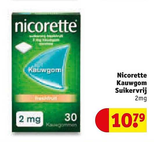 Nicorette Kauwgom Suikervrij 2mg
