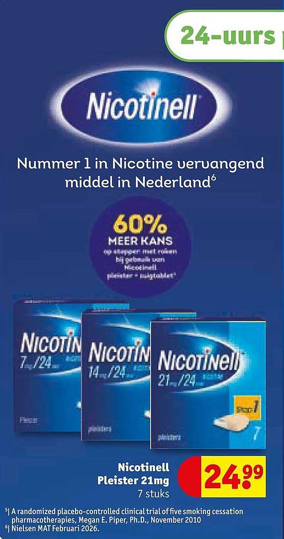 Nicotinell Pleister 21mg 7 stuks