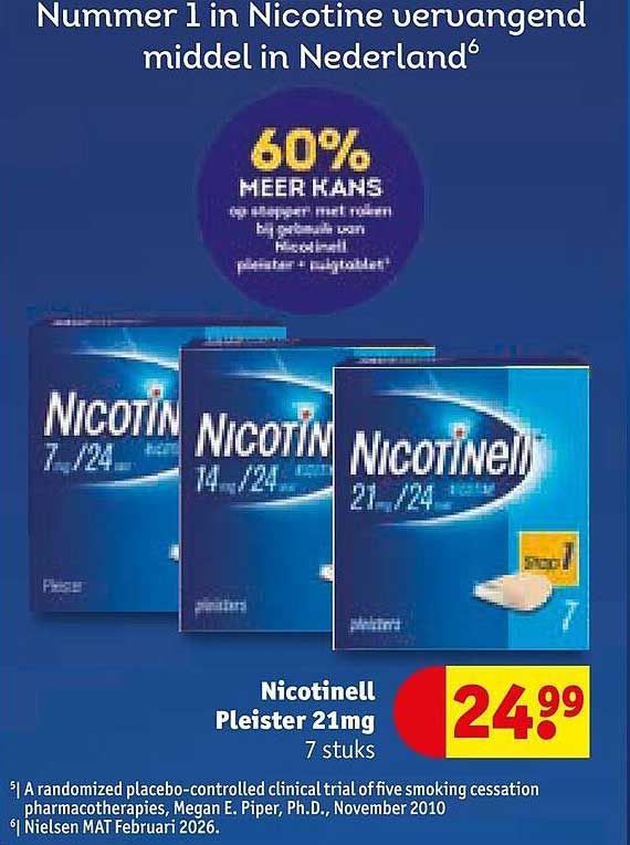 Nicotinell Pleister 21mg 7 stuks