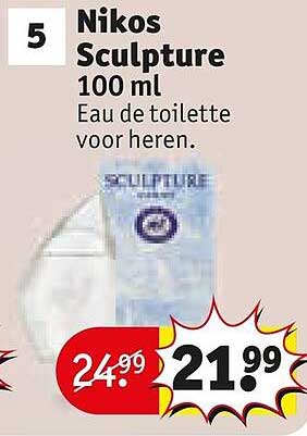 Nikos Sculpture 100 ml Eau de toilette voor heren.