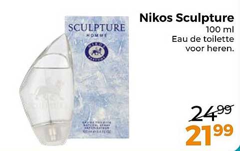 Nikos Sculpture 100 ml Eau de toilette voor heren.