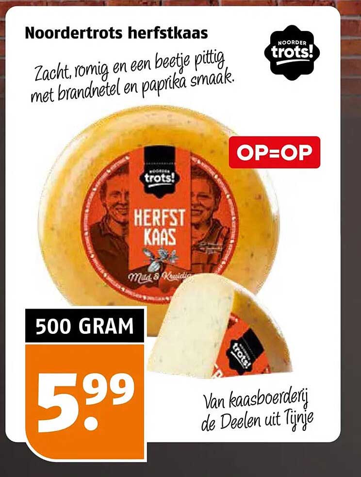 Noordertrots herfstkaas OP=OP