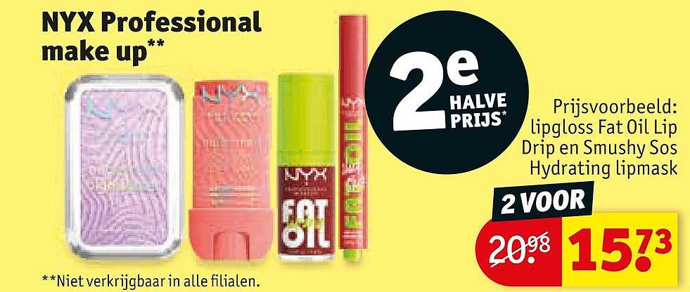 NYX Professional make up** 2e halve prijs