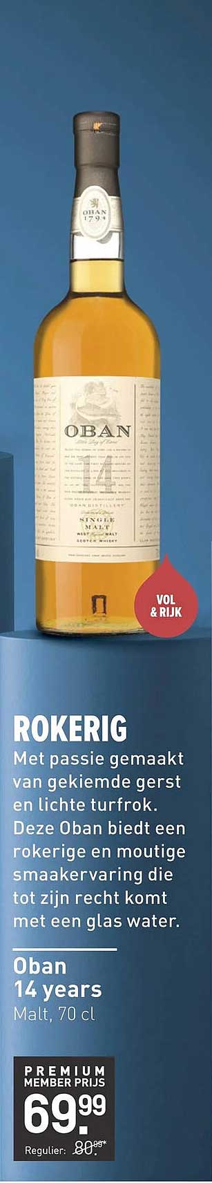 Oban 14 years Malt, 70 cl
