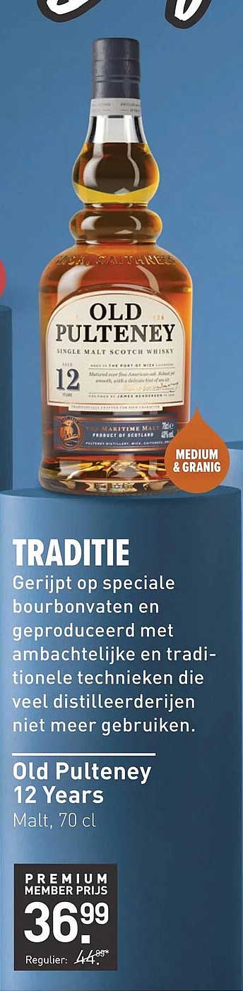 Old Pulteney 12 Years Malt, 70 cl