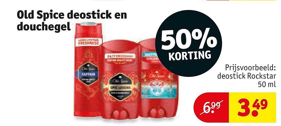 Old Spice deostick en douchegel 50% KORTING