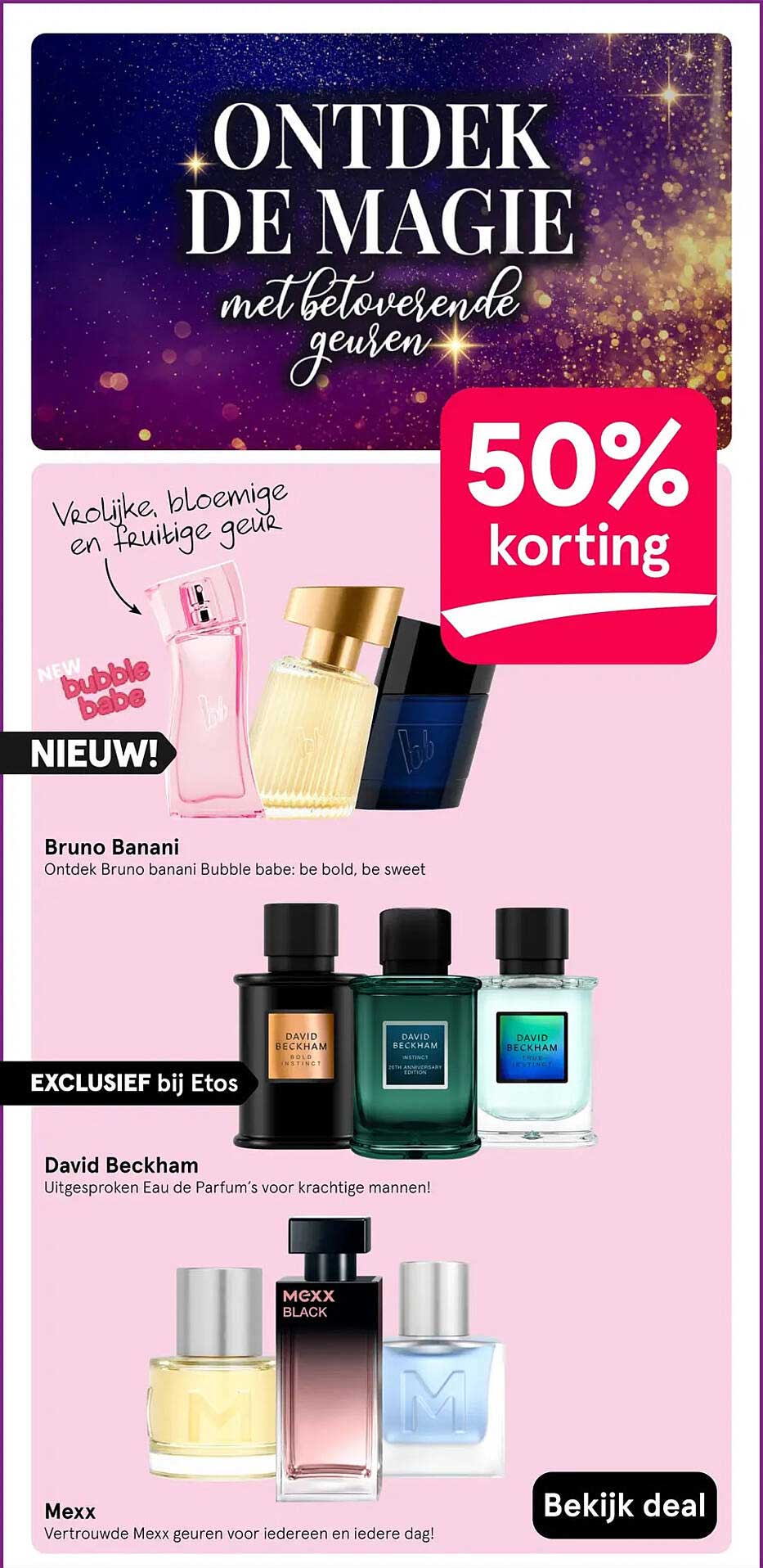 ONTDEK DE MAGIE met betoverende geuren 50% korting