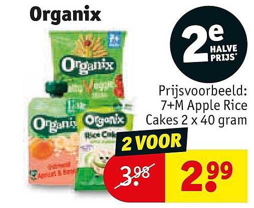Organix 2e halve prijs