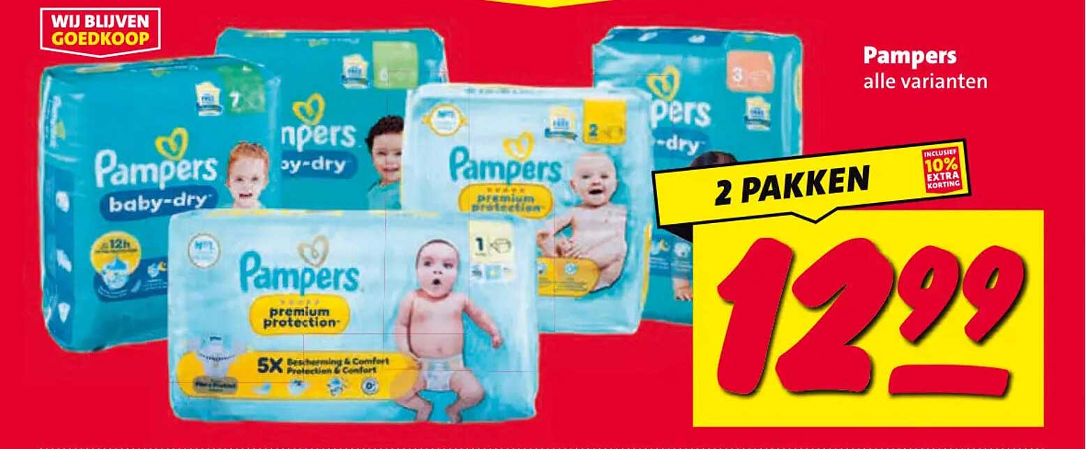 Pampers alle varianten 2 PAKKEN
