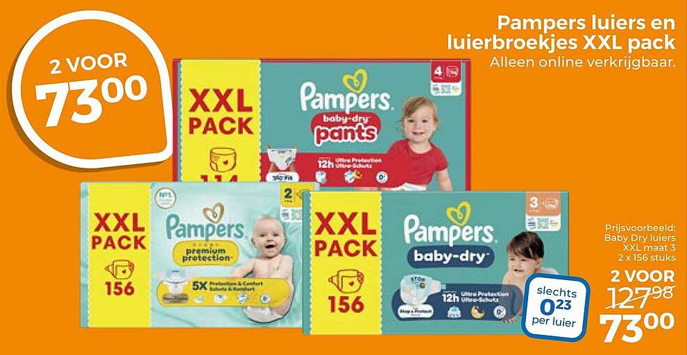 Pampers luiers en luierbroekjes XXL pack